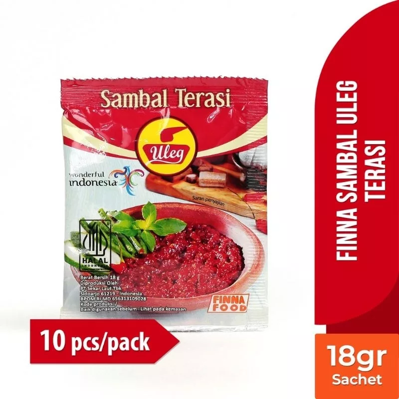 Sambal Terasi Uleg Sachet 20gr (1 Renceng isi 10 Pack)