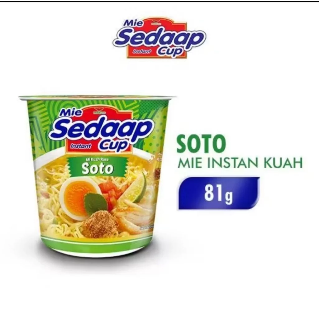 Bundle of 2 Mie Sedap Cup Soto Goreng