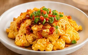 Scrambled Eggs with Sambal Bawang